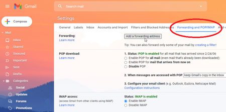 POVEZIVANJE GMAIL NALOGA