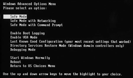 pokretanje safe mode