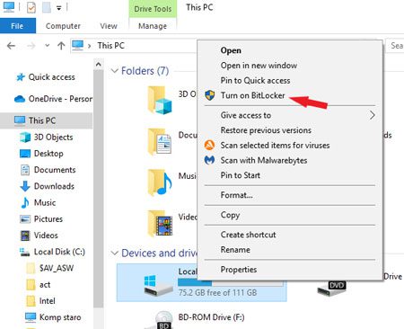 Guide to Using BitLocker Encryption on Windows 10