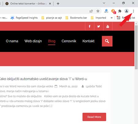 Kako aktivirati Incognito Mode u Google Chrome-u