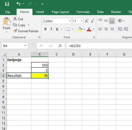 Formule u excel-u
