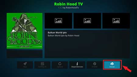 robin hood kodi instalacija