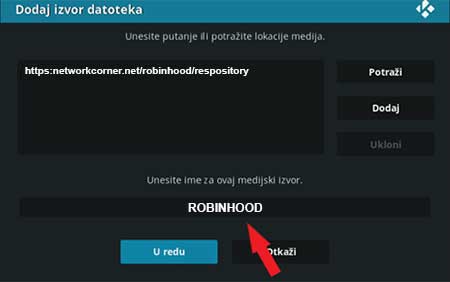 robin hood kodi instalacija