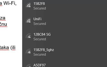povezivanje laptopa na wifi