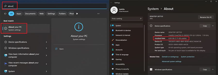 How to Check How Much RAM You Have on Windows
