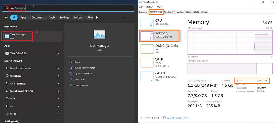 Kako proveriti koliko i koji tip RAM memorije imate na Windows računaru 