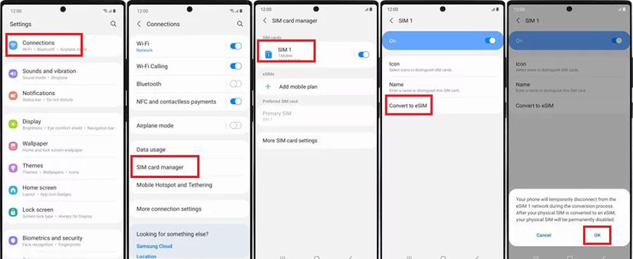 Kako aktivirati eSIM na Samsung Galaxy telefonima