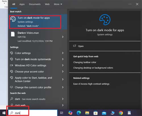 Kako postaviti tamni režim u operativnom sistemu Windows 10