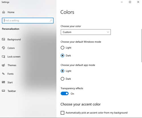 tamni režim windows10,11